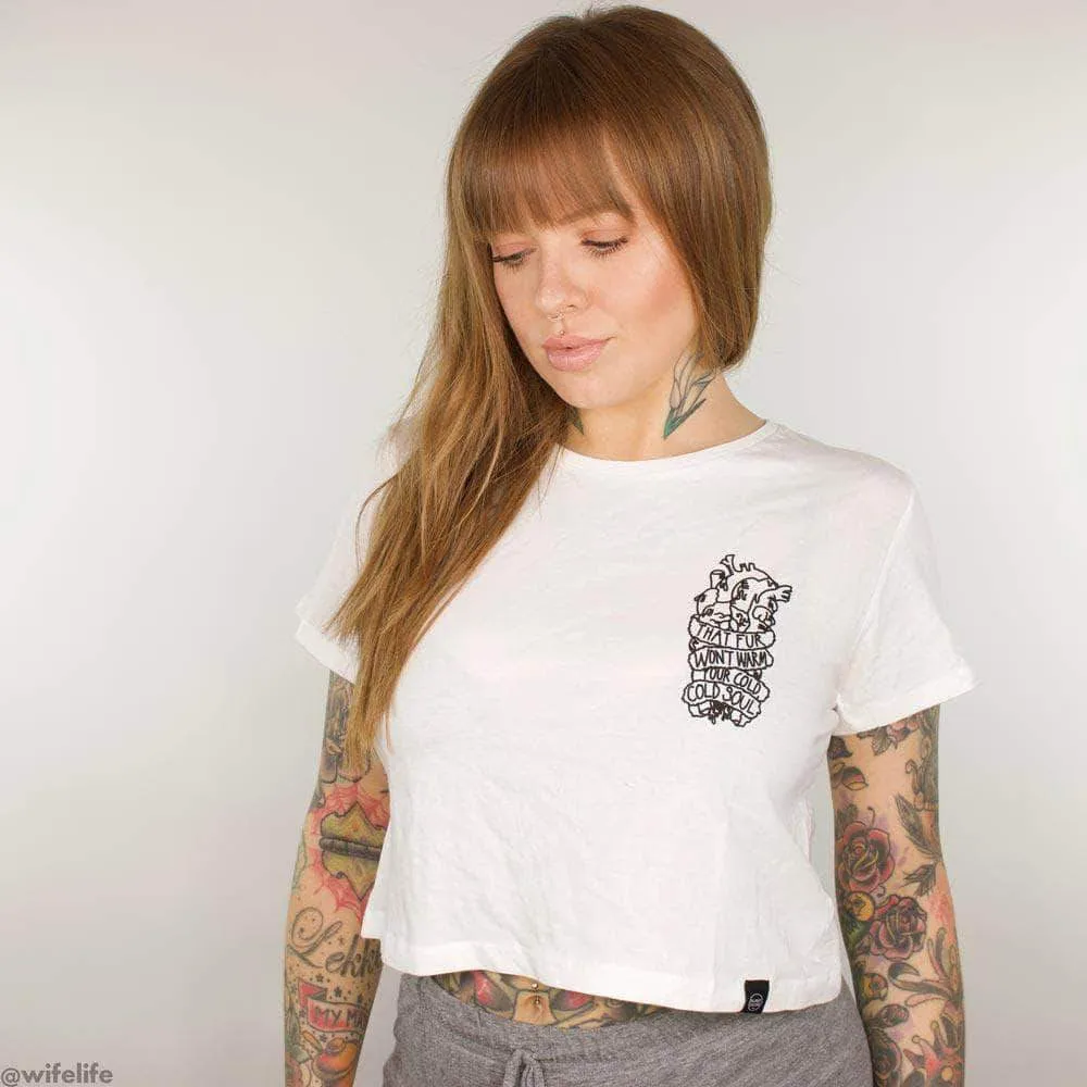 Soulless - White Crop Top