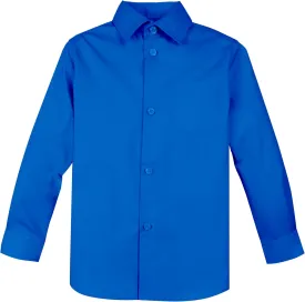 Spring Notion Boys' Long Sleeve Dress Shirt for Boys Kids Toddlers