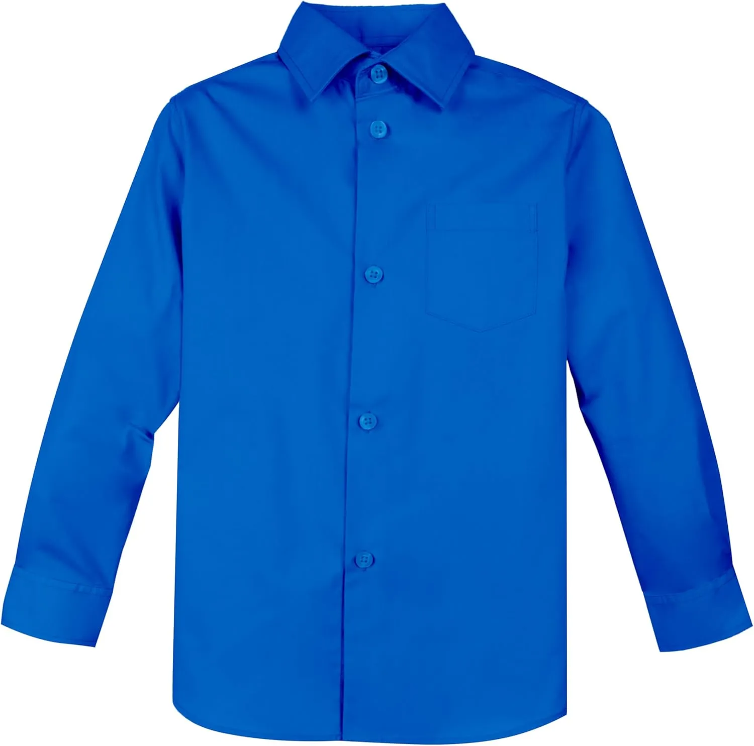 Spring Notion Boys' Long Sleeve Dress Shirt for Boys Kids Toddlers