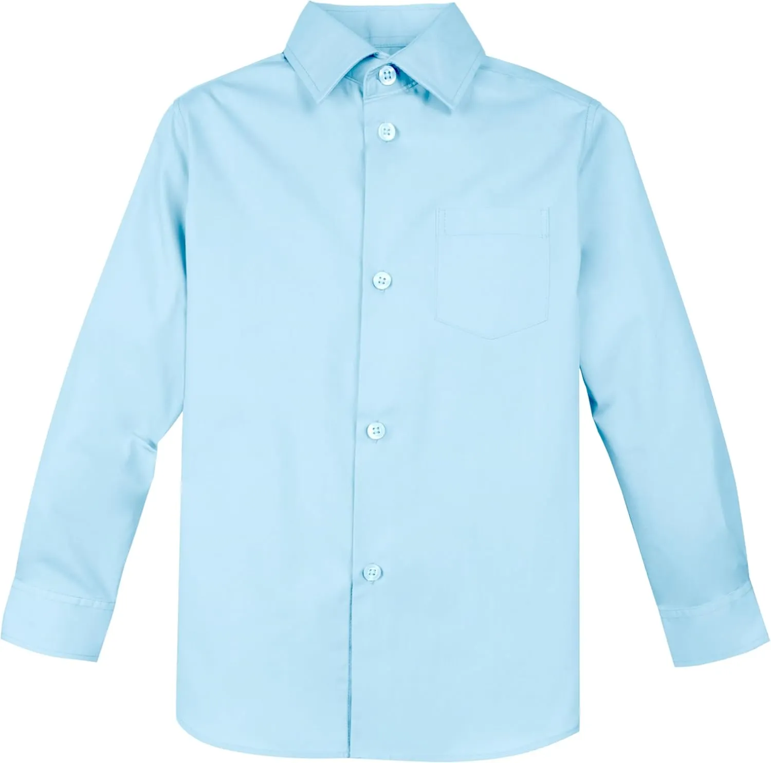 Spring Notion Boys' Long Sleeve Dress Shirt for Boys Kids Toddlers