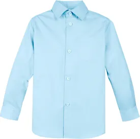 Spring Notion Boys' Long Sleeve Dress Shirt for Boys Kids Toddlers