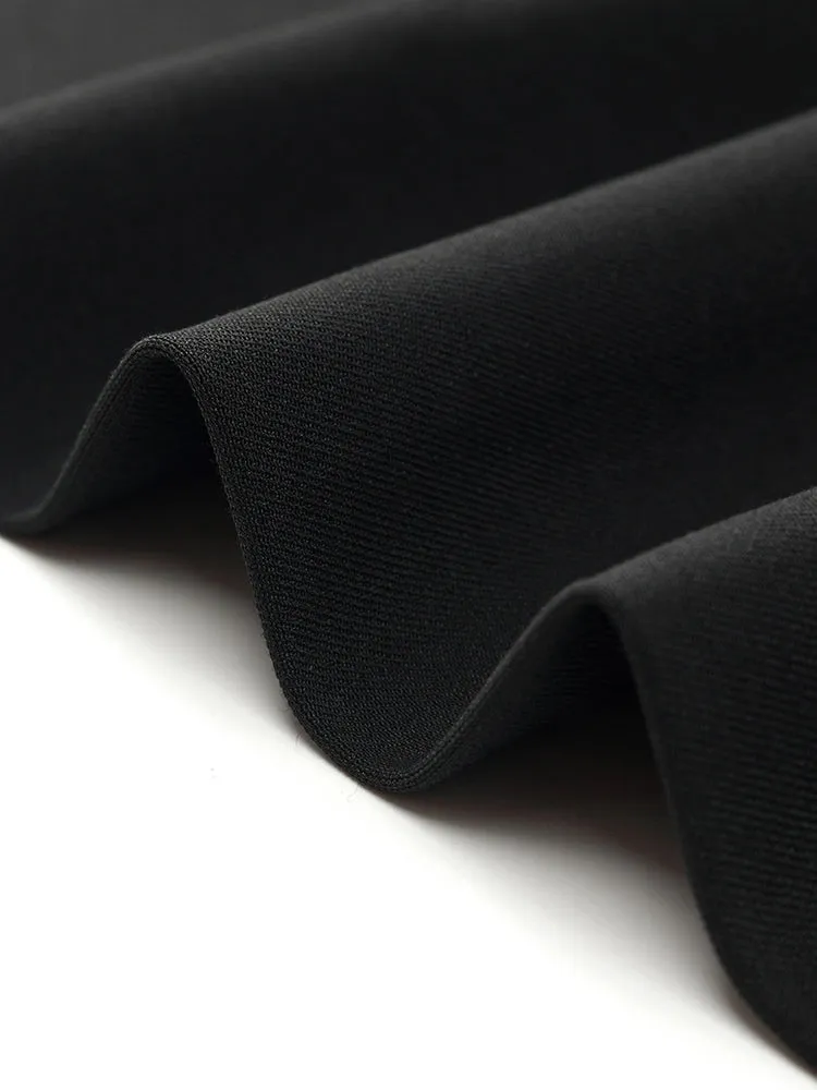 Straight Fitting Slit Half Skirt