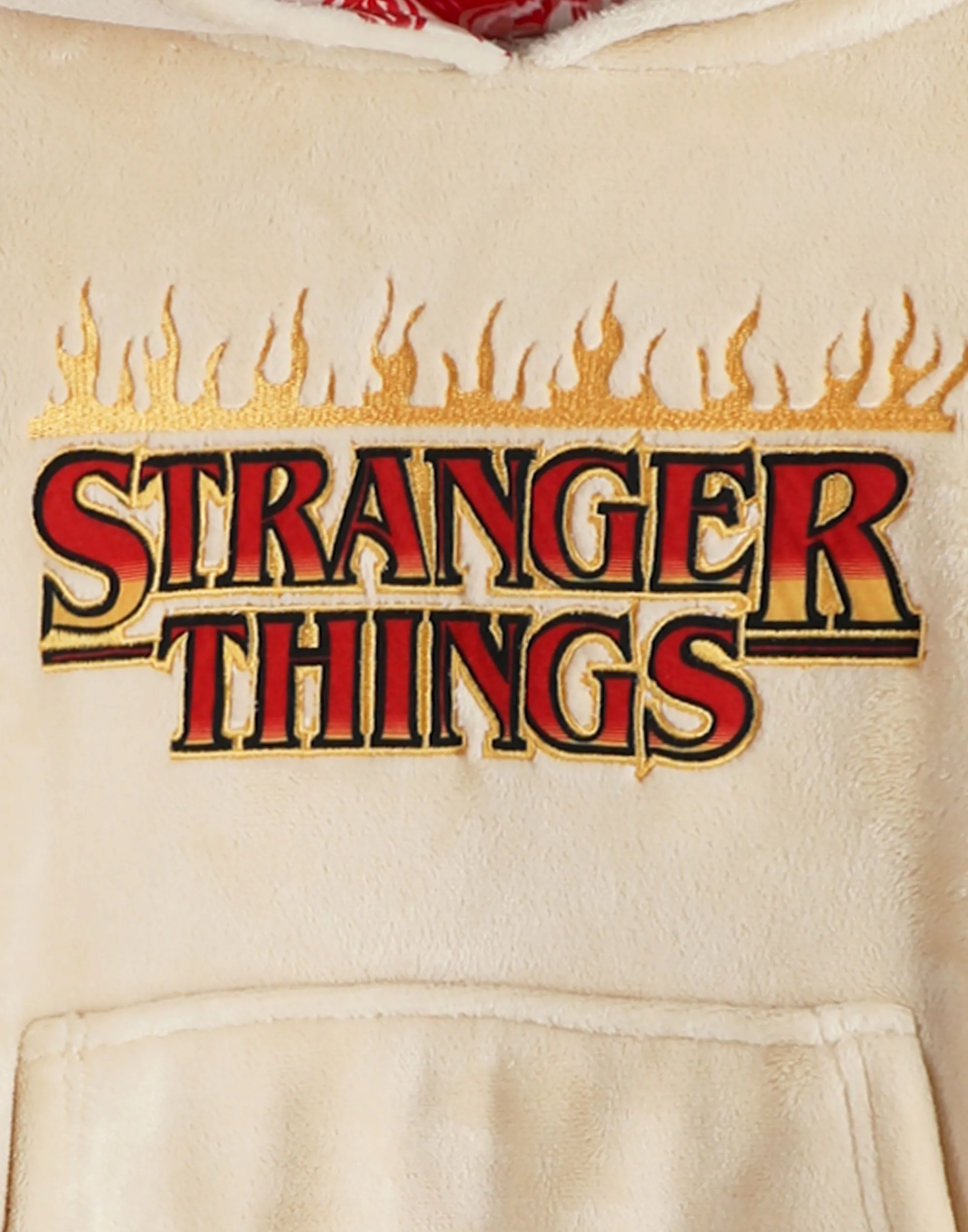 Stranger Things Cream Kids Wearable Blanket Hoodie