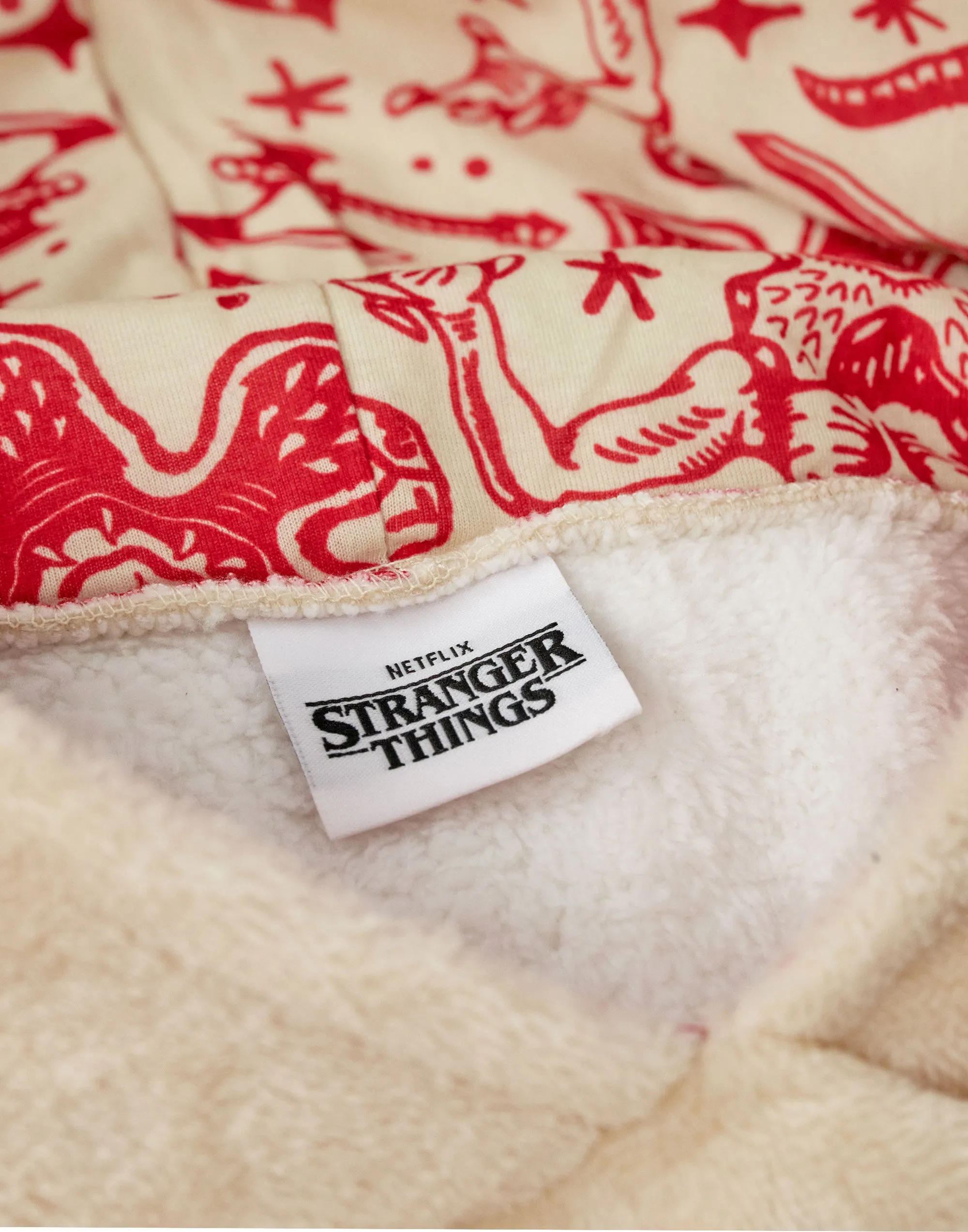 Stranger Things Cream Kids Wearable Blanket Hoodie