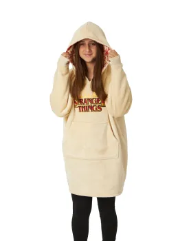 Stranger Things Cream Kids Wearable Blanket Hoodie
