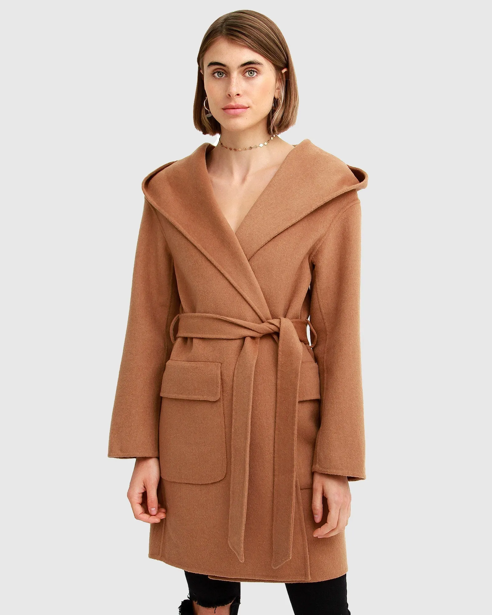 Sweet Escape Robe Coat - Camel