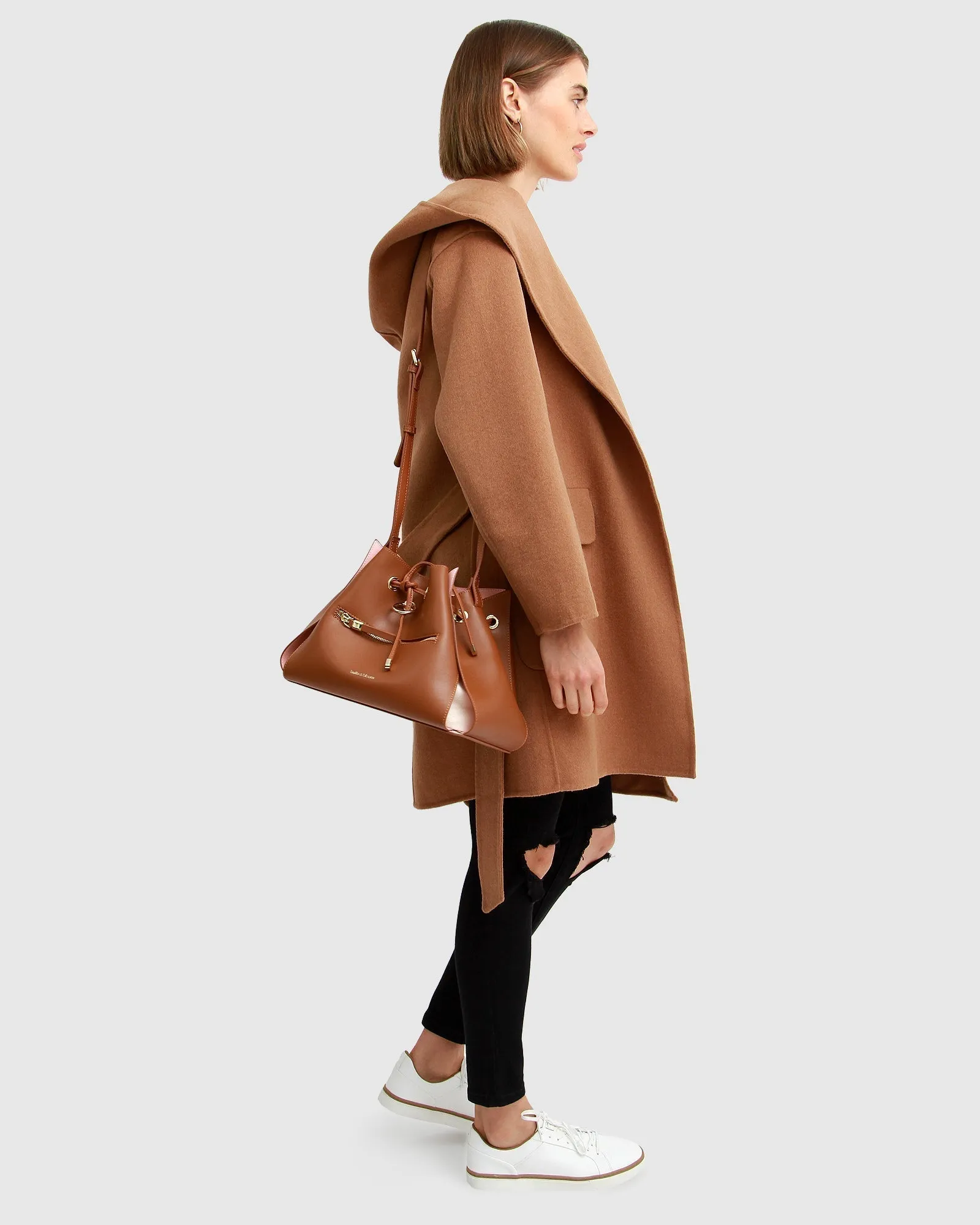 Sweet Escape Robe Coat - Camel