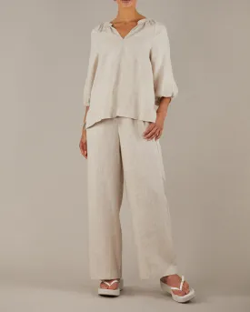 Telopea Linen Blouse - Natural