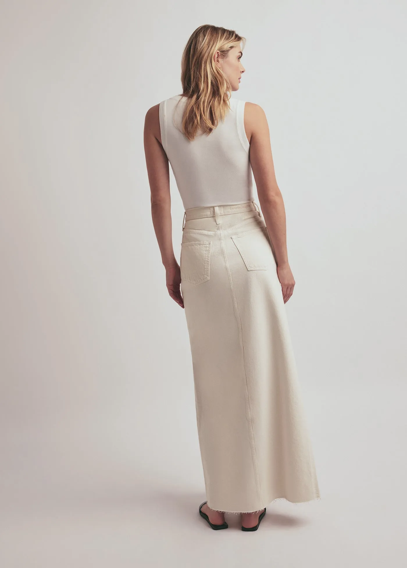 THE SADIE HIGH RISE MAXI A-LINE SKIRT