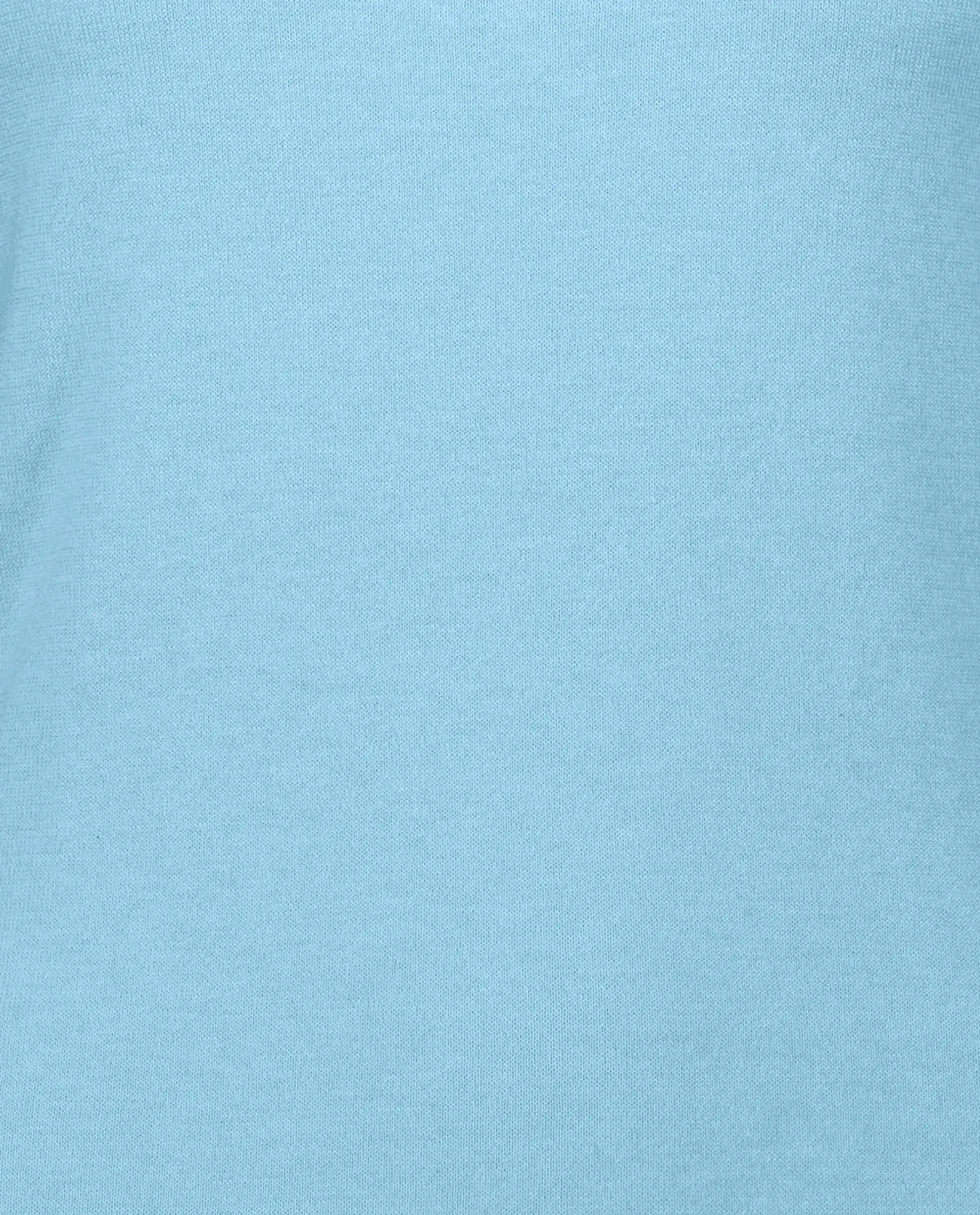 Top aus Cashmere-Mischung in Blau