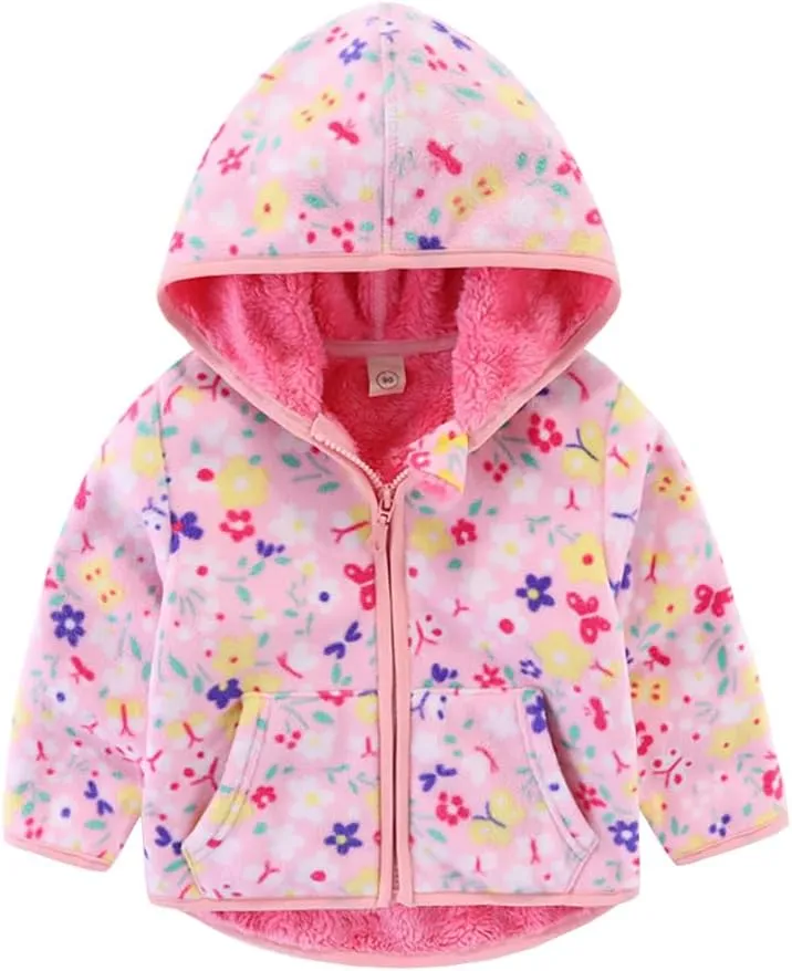 Urtrend Baby Girl's Toddler Kids Fall Winter Coat Jacket Outerwear Ears Hood Hoodie