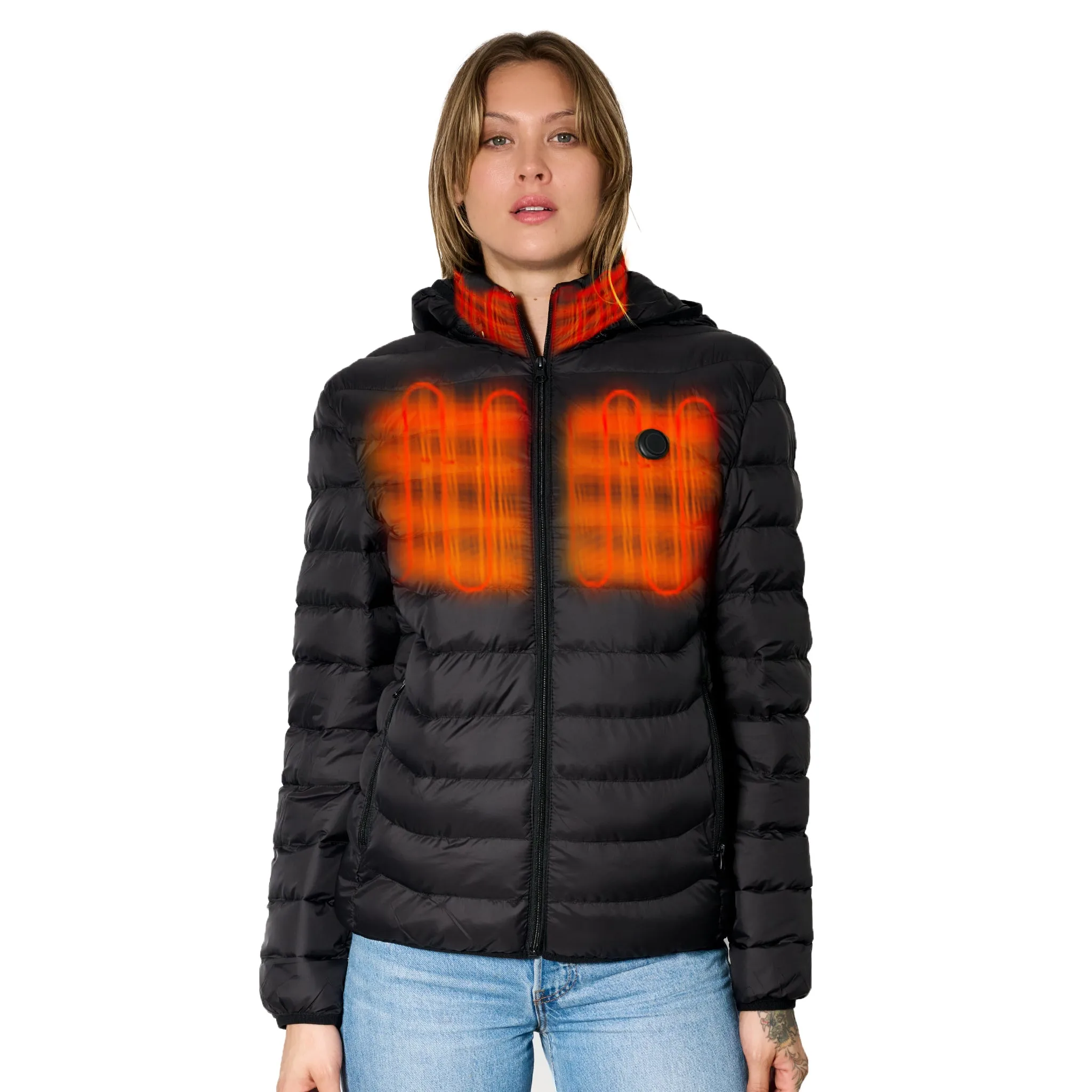 Weston Premium Insulated Heated Puffer Jacket for Cold Weather