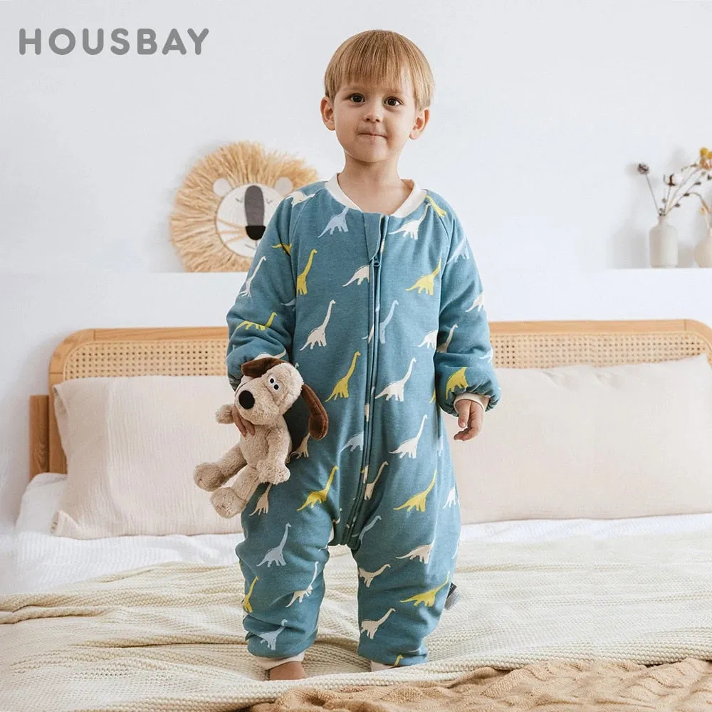 Winter Baby Sleep Sack | 2.5Tog Warm Kids Play Suits | Sleeping Bag for Children 1-4Years