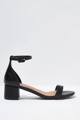 Women Rubi Lizzie Low Block Heel - Black Smooth