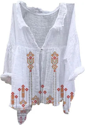 Womens Long Sleeve Button Down Long Sleeve Cotton Linen Tops for Women Loose Fit V Casual Collared Blouses Loose Fit