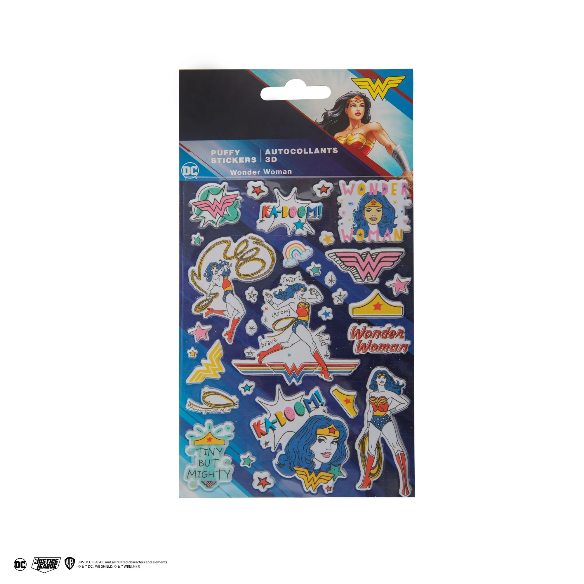 Wonder Woman Puffy Foam Stickers