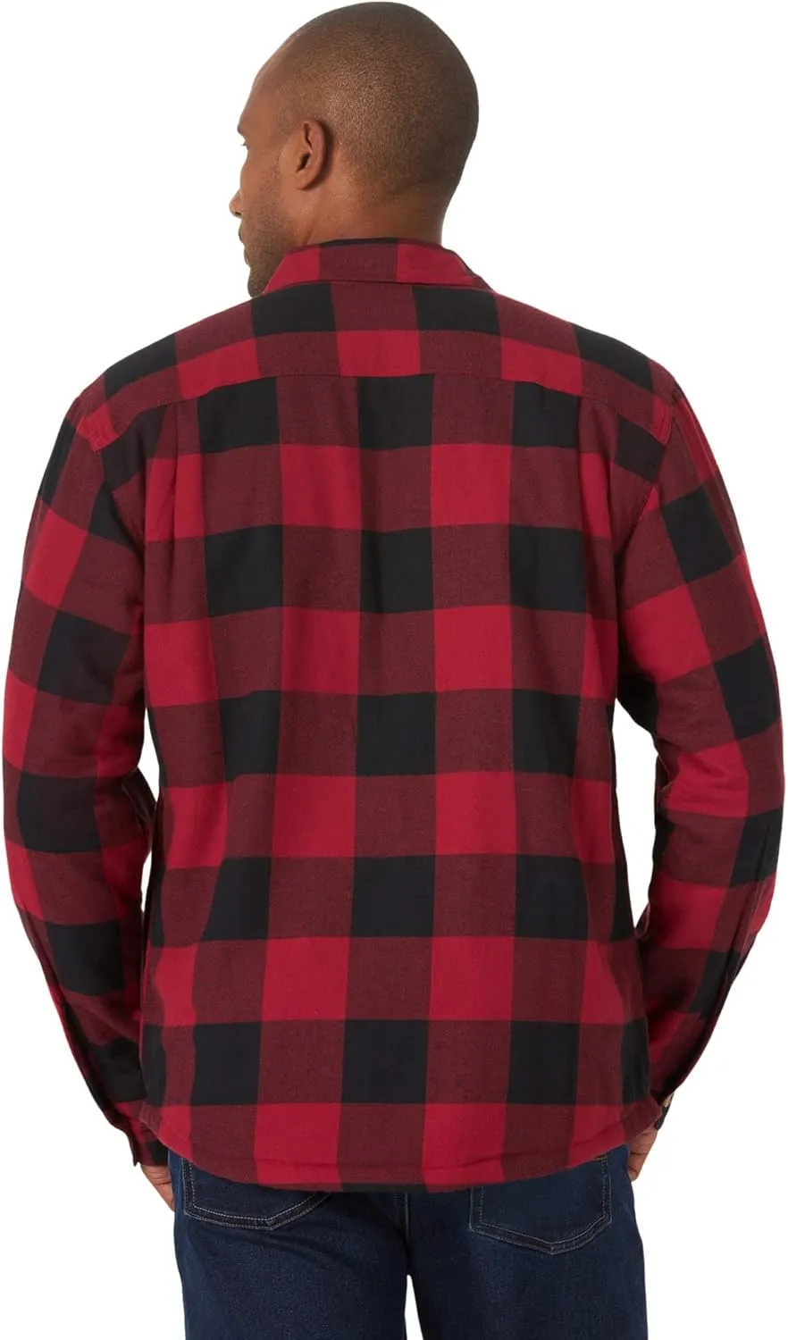 Wrangler Authentics Men's Long Sleeve Sherpa Lined Shirt Jacket